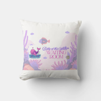 B3lly of th3 Whal3 Waiting Room throw pillow Kussen