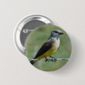 B44 Western Kingbird Ronde Button 5,7 Cm (Voorkant /achterkant)