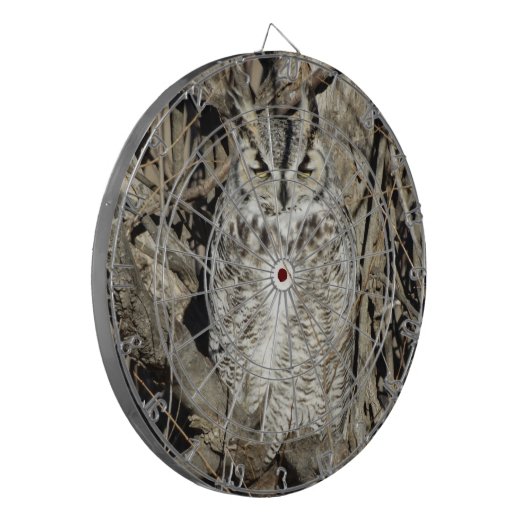 B51 Great Horned Owl Dartbord (Voorkant Links)
