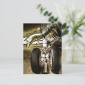 B52 Bomber-landinggestel Briefkaart (Staand voorkant)