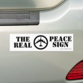 B52 De Bumpersticker voor het echte vredesteken (Op auto)