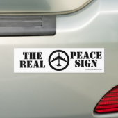 B52 De Bumpersticker voor het echte vredesteken (Op auto)