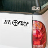 B52 The Real Peace Sign Bumper Sticker (Sur camion)