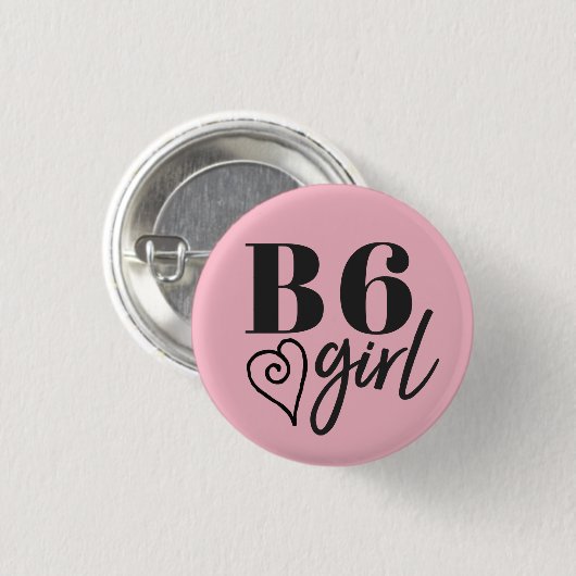 B6-meisje - Flair Pin Ronde Button 3,2 Cm (Voorkant /achterkant)