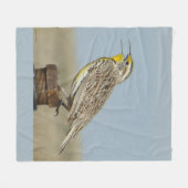 B6 Westerne meadowlark Fleece Deken (Voorkant (Horizontaal))
