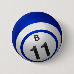 B 11 bingo knoop ronde button 5,7 cm