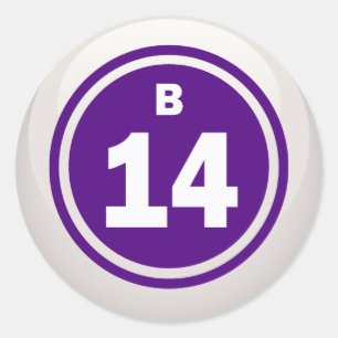 B-14- BINGOBAL RONDE STICKER