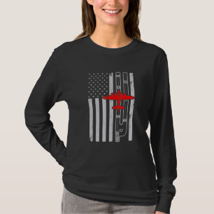 B-17 Amerikaanse vliegbaan vliegend vliegtuig T-shirt