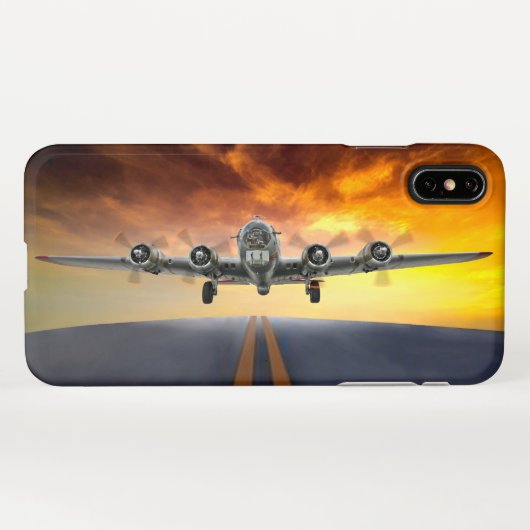 B-17 FLYING FORTRESS TAKEFFING iPhone HOESJE (Achterkant horizontaal)