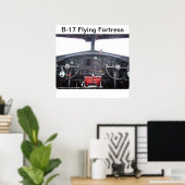 B-17 Forteresse Volante - Poster (Bureau à domicile)