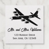  B-17 Military WWII Bedankjes Labels (Achterkant)