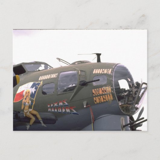 B-17 neuskunst briefkaart (Voorkant)