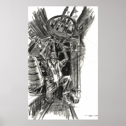 B-17 Radio Gunner 1942 Poster (Voorkant)