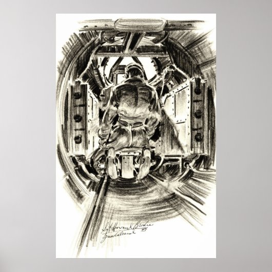 B-17 Tail Gunner 1943 Poster (Voorkant)