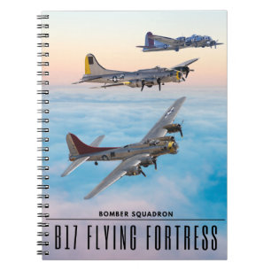 B-17 Vliegen FORT BOMMENWERPER SQUADRON Notitieboek
