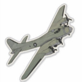 B-17, Vliegend fort, WO2 bommenwerper Sticker (Voorkant)
