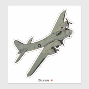 B-17, Vliegend fort, WO2 bommenwerper Sticker