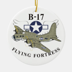 B-17 Vliegende fort Keramisch Ornament