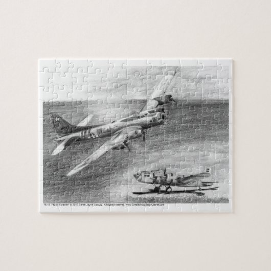 (B-17) Vliegende fort Legpuzzel (Horizontaal)