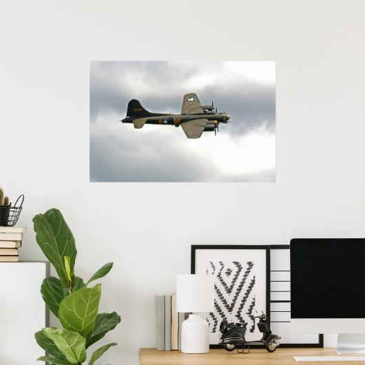 B-17 Vliegende vesting Poster (Thuiskantoor)