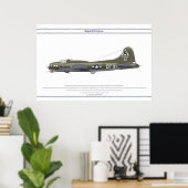 B-17G USA 324BS 1 POSTER (Thuiskantoor)