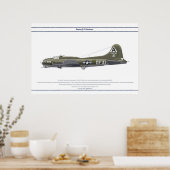B-17G USA 324BS 1 POSTER (Keuken)