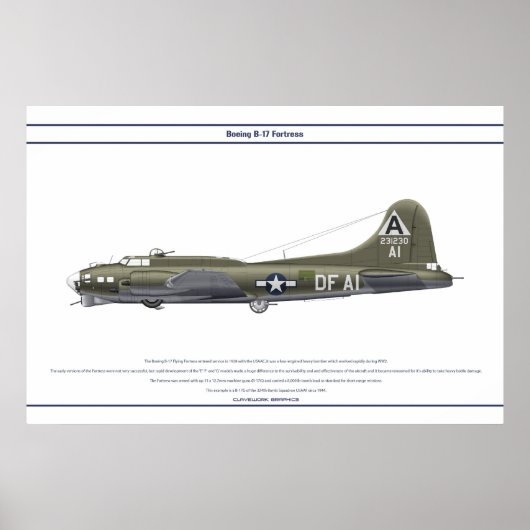B-17G USA 324BS 1 POSTER (Voorkant)