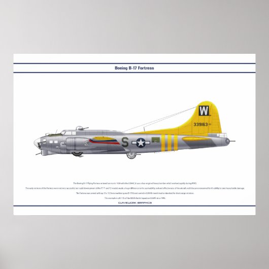 B-17G USA 835BS 1 POSTER (Voorkant)