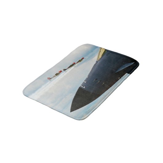 B-1 Bomber- en WWII-strijders Badmat (Gekanteld)