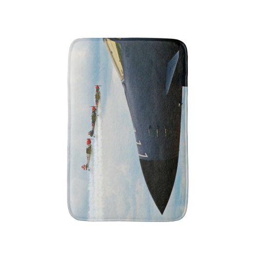 B-1 Bomber- en WWII-strijders Badmat (Voorkant Verticaal)