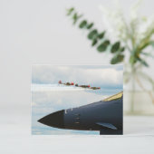 B-1 Bomber- en WWII-strijders Briefkaart (Staand voorkant)