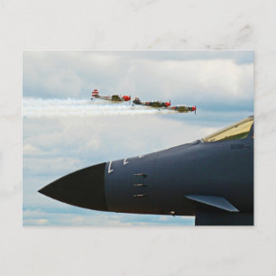 B-1 Bomber- en WWII-strijders Briefkaart