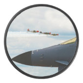 B-1 Bomber- en WWII-strijders Hockey Puck (Voorkant)