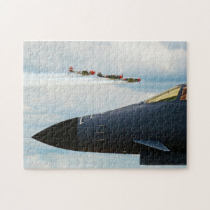 B-1 Bomber- en WWII-strijders Legpuzzel