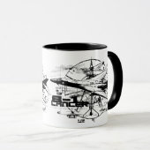 B-1 Lancer 11 oz Ringer Mug (Devant droit)