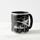 B-1 Lancer 11 oz Ringer Mug (Devant droit)