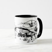 B-1 Lancer 11 oz Ringer Mug (Devant droit)