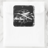 B-1 Lancer Square Stickers (Tas)