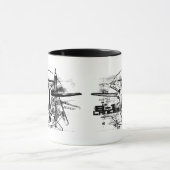 B-1 Lancer tasse de sonnerie de 11 onces (Centre)