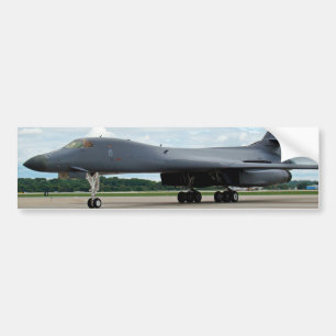 B-1B Lancer Bomber op aarde Bumpersticker