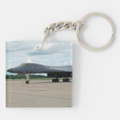 B-1B Lancer Bomber op aarde Sleutelhanger (Achterkant)