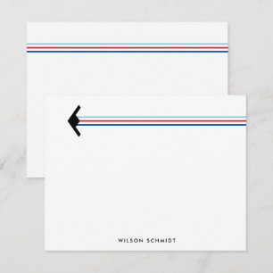 B-21 bommenwerper met Stripe Contrail Stationery Notitiekaartje