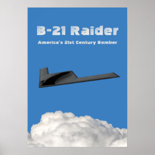 B-21 Raider Stealth Bomber Poster