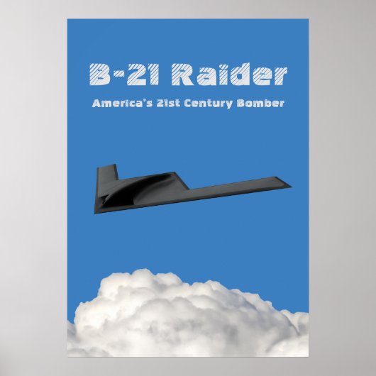 B-21 Raider Stealth Bomber Poster (Voorkant)