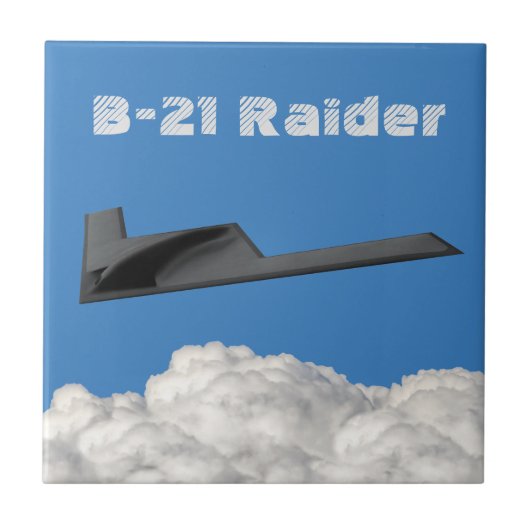 B-21 Raider Stealth Bomber Tegeltje (Voorkant)