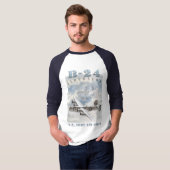 B-24 Liberator Raglan T-shirt (Voorkant volledig)