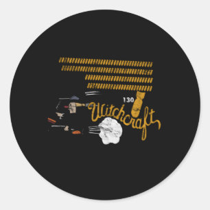 B-24 Liberator Witchcraft WW2 Bomber Nose Ronde Sticker