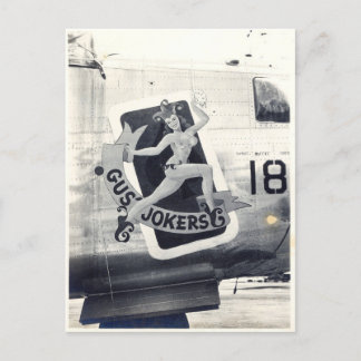 B-24 neuskunst "Gus' Jokers" Briefkaart