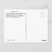 B-24 neuskunst "Old Black Magic" Briefkaart (Achterkant)