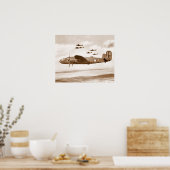 B-25 Mitchell Bomber flight poster (Keuken)